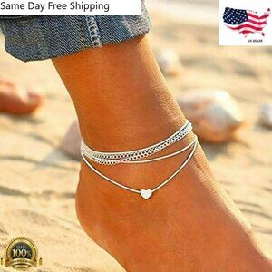 Fashion Love Heart Ankle Bracelet